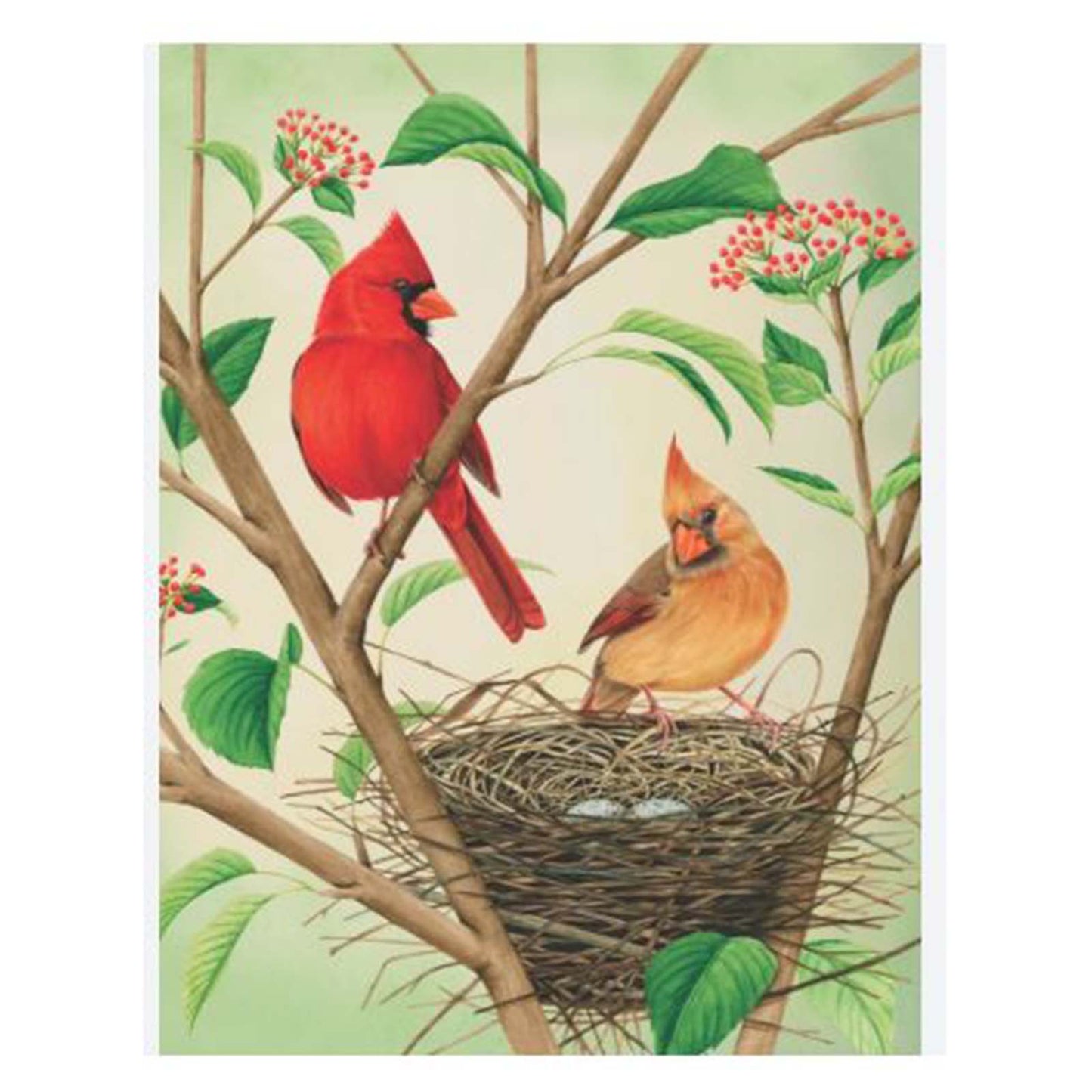 New York Puzzle Northern Cardinals 500 Piece Jigsaw Puzzle