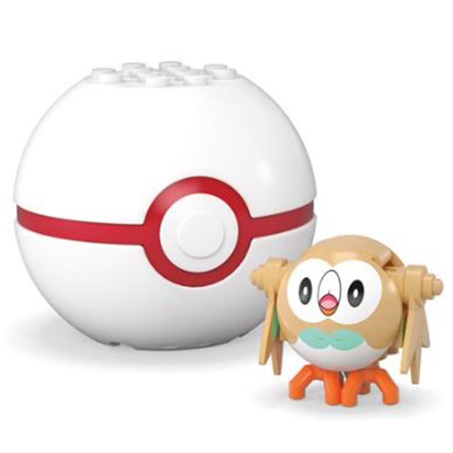 MEGA Pokemon Rowlet With Premier Ball Building Set