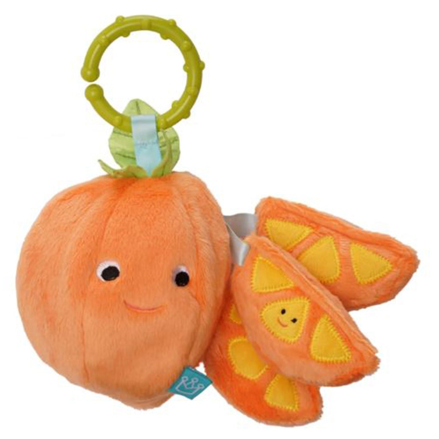 Manhattan Toy Mini Apple Farm Orange Baby Take Along Plush Toy