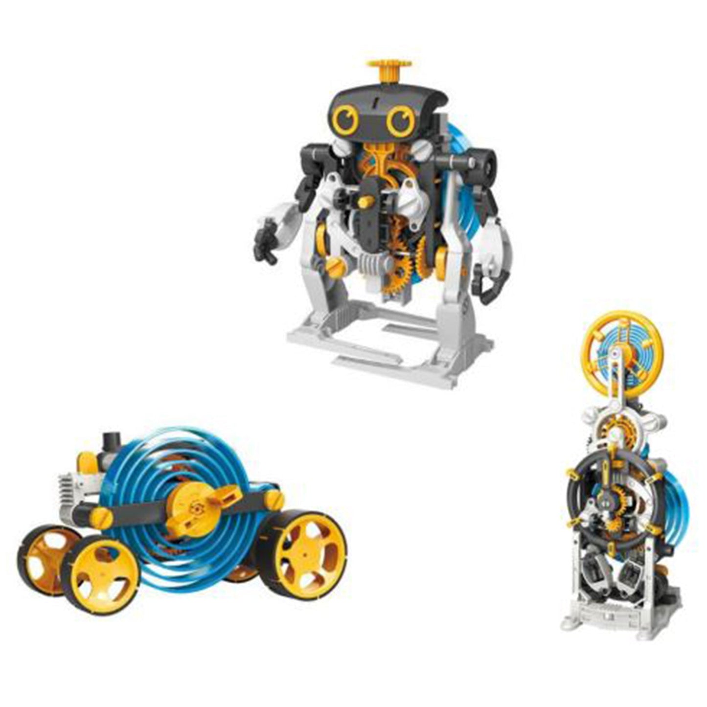 Thames And Kosmos Spring Bots 3 In 1 Spring Powered Machines Set