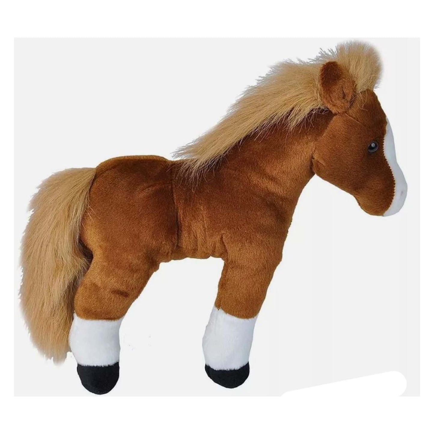Wild Republic Cuddlekins Horse Brown Standing 12 Inch Plush Figure