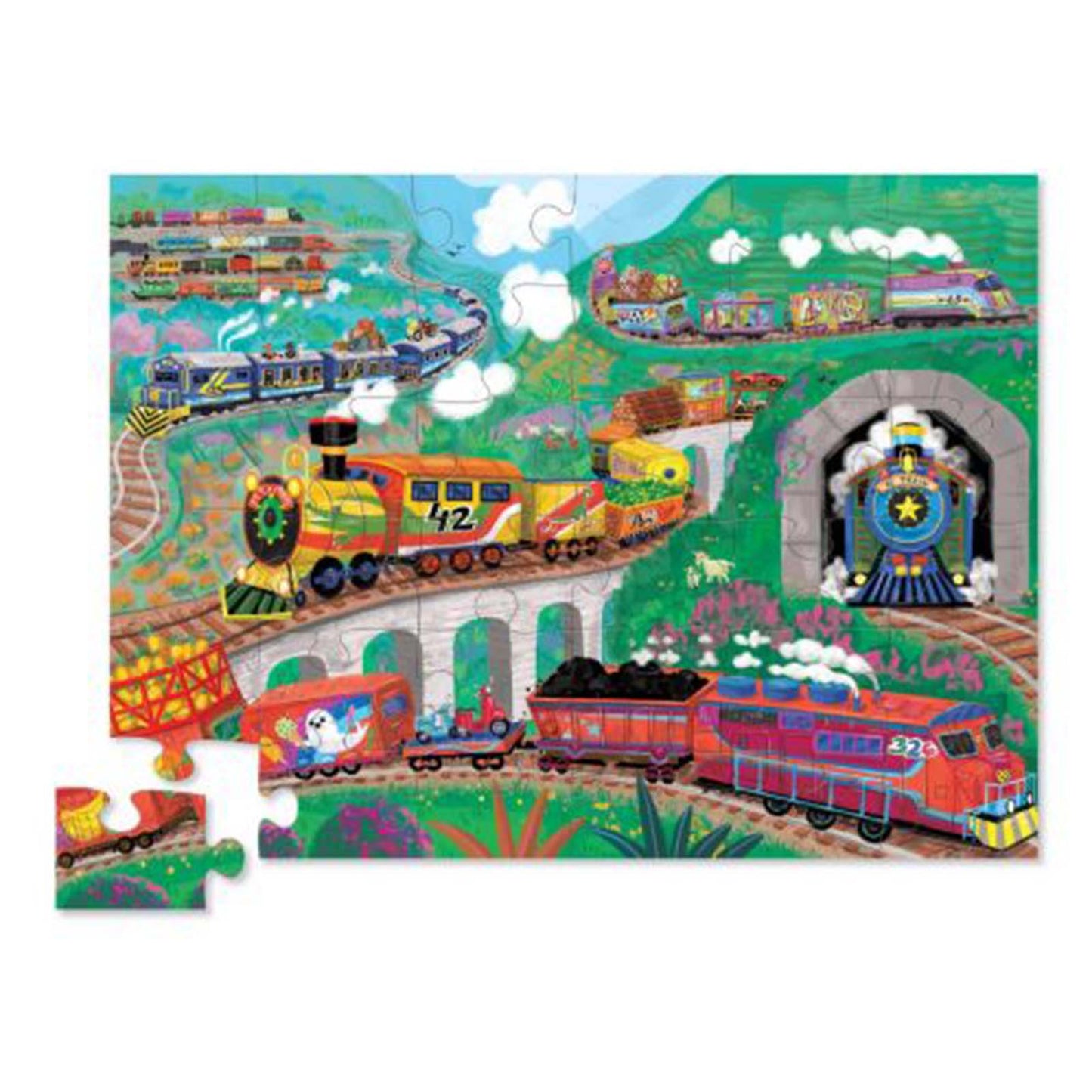 Crocodile Creek All Aboard 36 Piece Jigsaw Puzzle