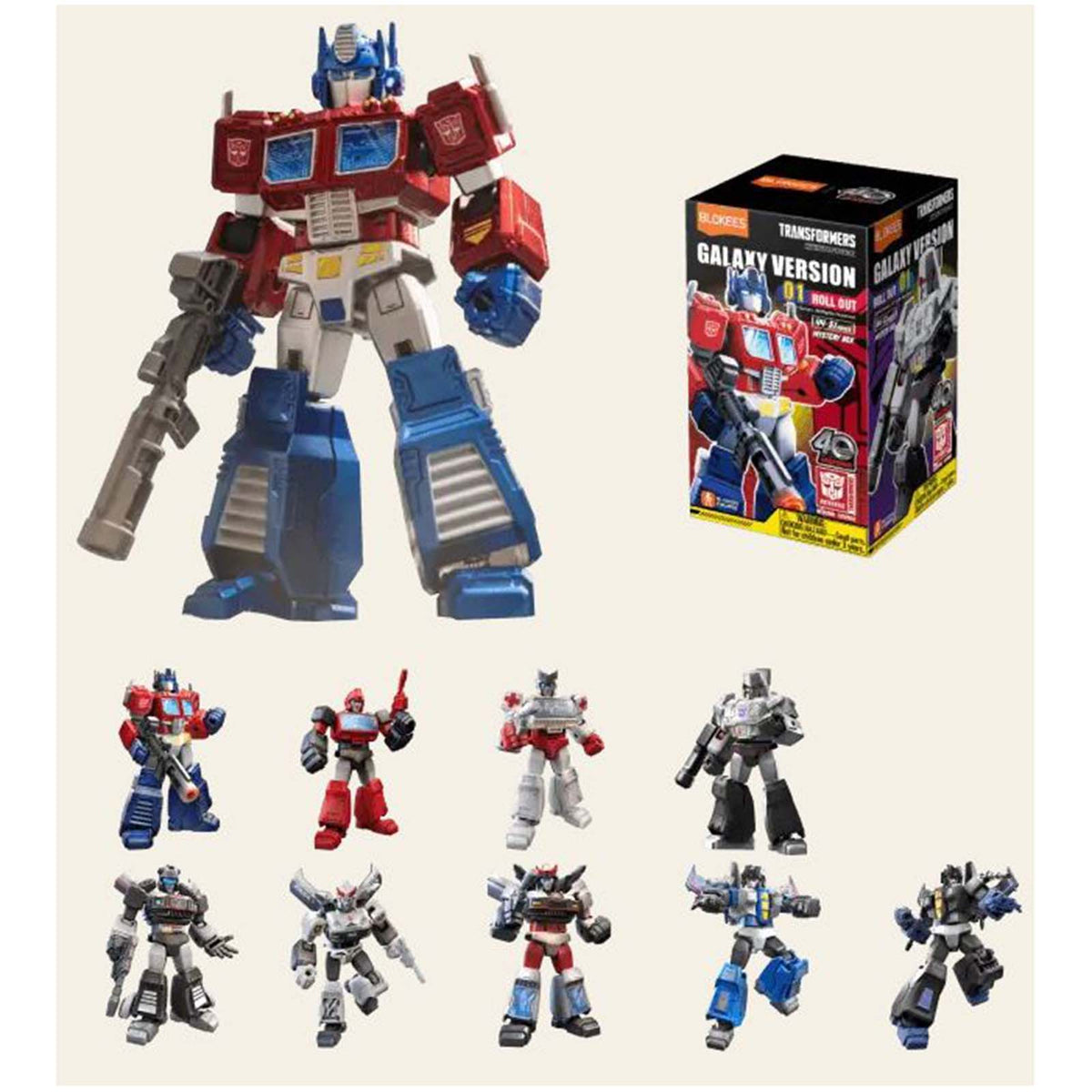 Blokees Transformers Galaxy Version 01 Roll Out Single Blind Box Figure