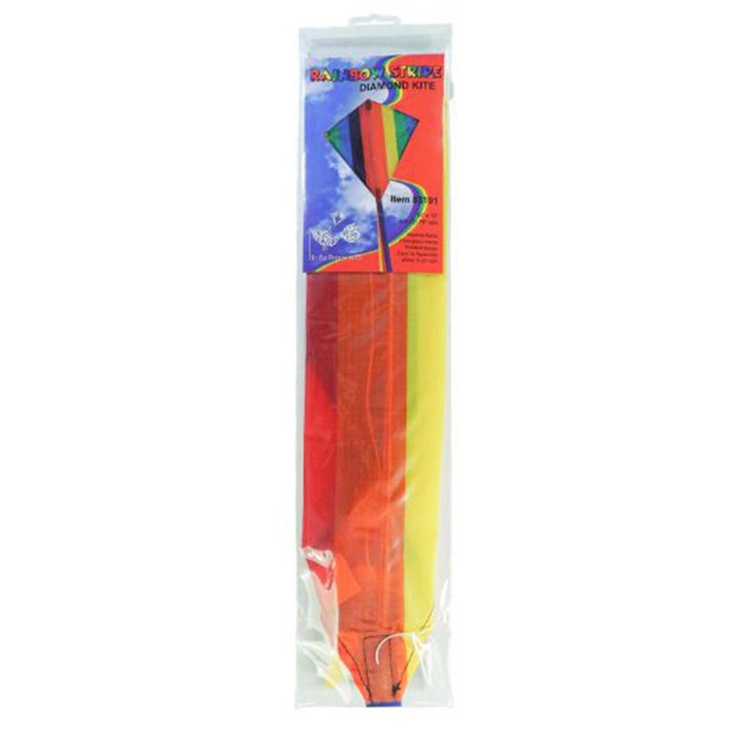 In The Breeze Rainbow Stripe 18 x 19 Diamond Kite 3191