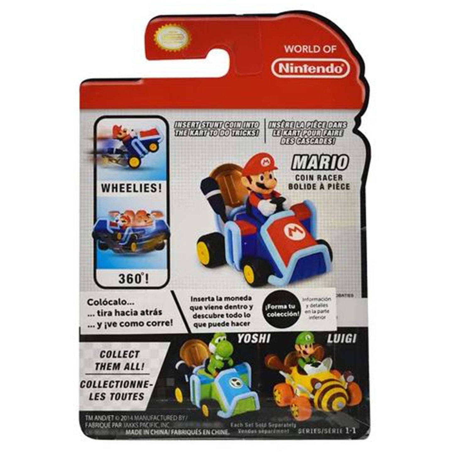 Jakks Pacific World Of Nintendo Coin Racers Mario And Stunt Coin Set