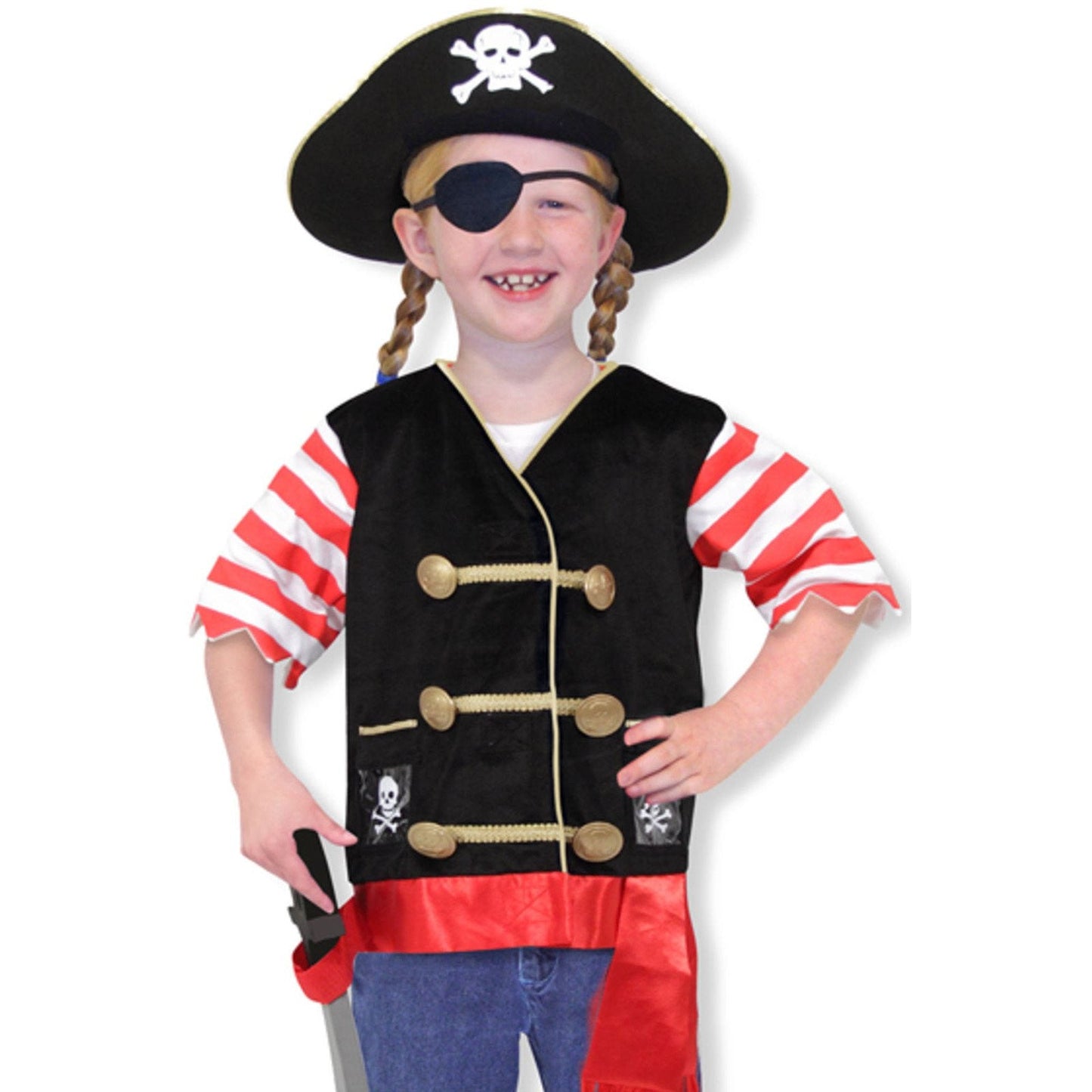 Melissa And Doug Pirate Role Play Costume Set