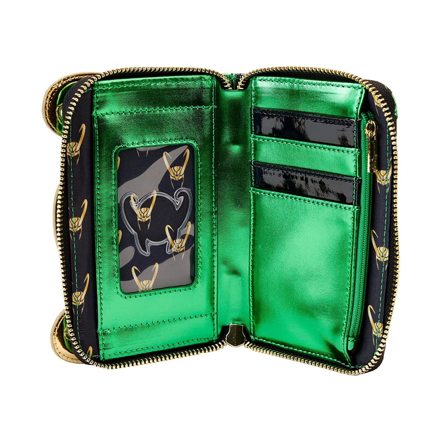 Loungefly Marvel Shine Loki Zip Around Wallet