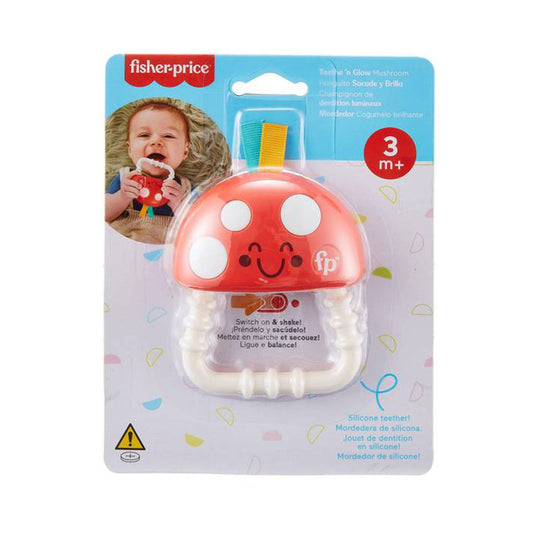 Fisher Price Teethe N Glow Mushroom Teether Toy