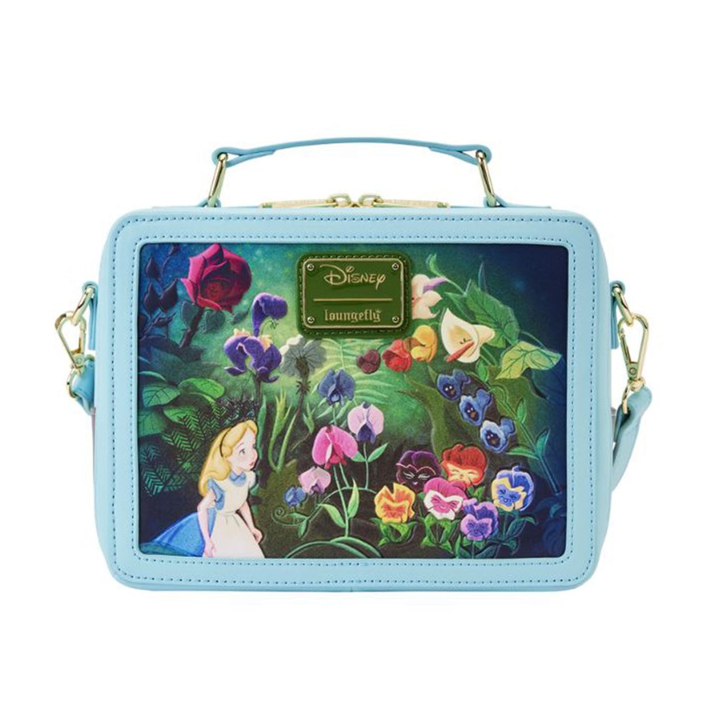 Loungefly Disney Alice In Wonderland Classic Movie Lunch Box Crossbody Bag Purse