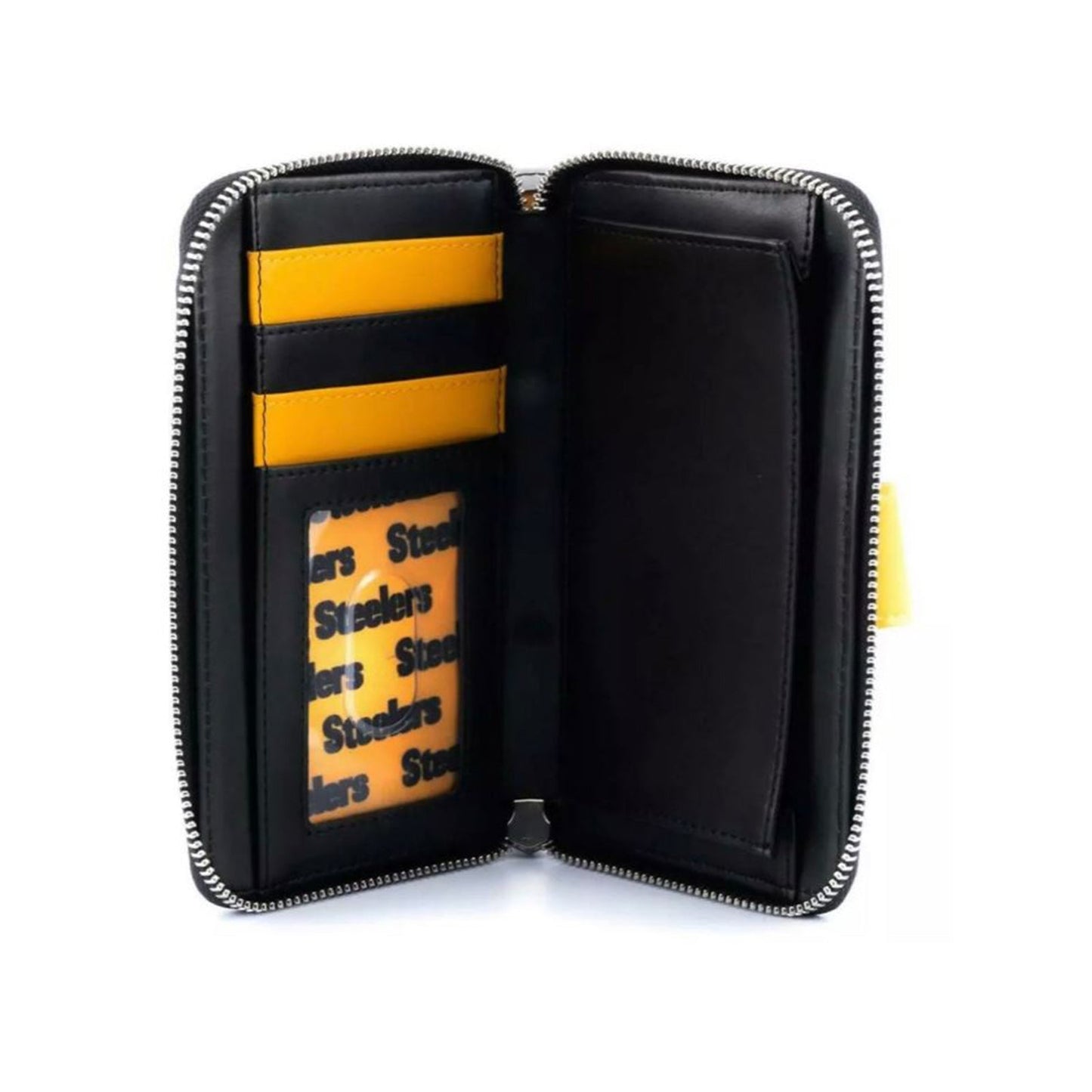 Loungefly NFL Pittsburgh Steelers Logo All Over Print Bifold Wallet