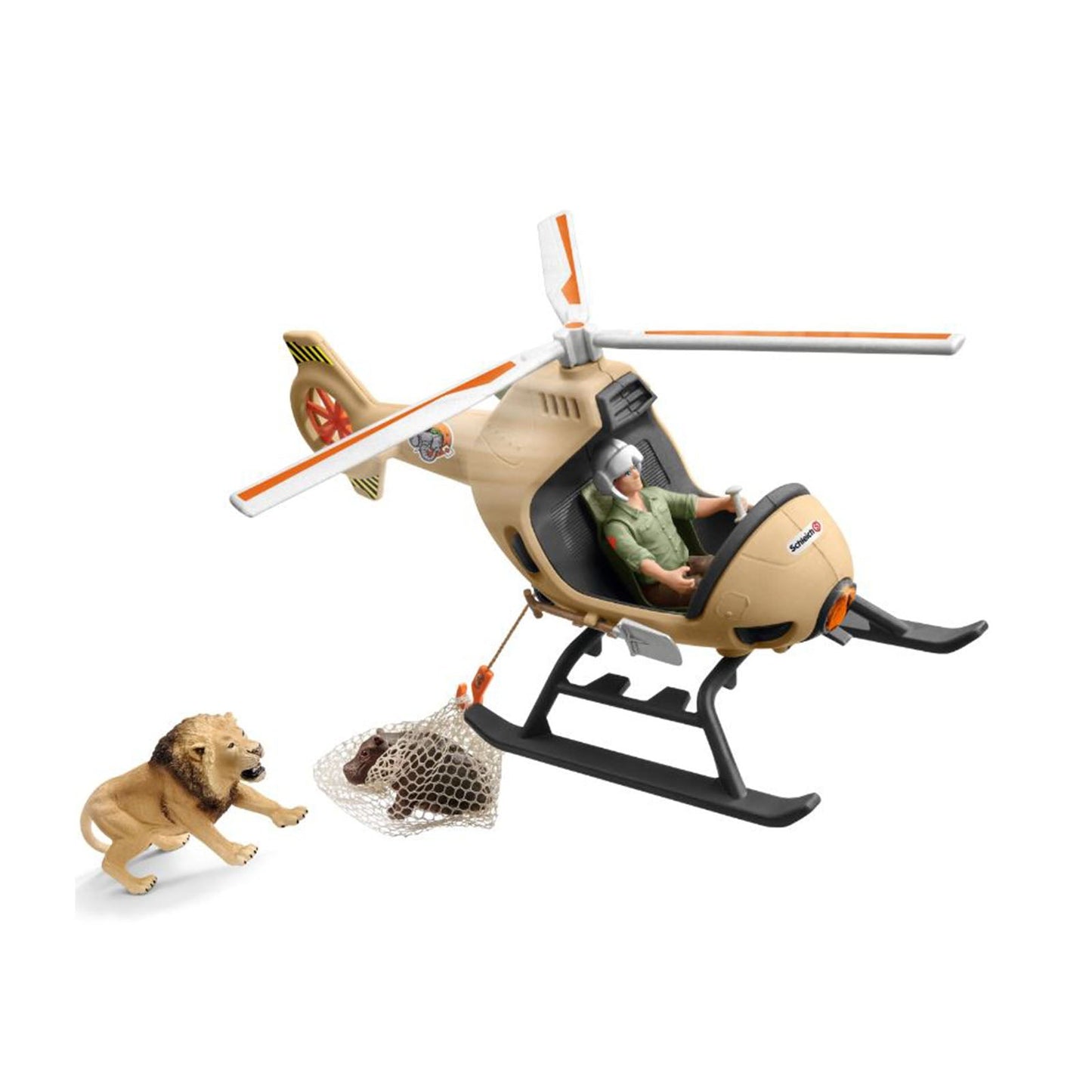 Schleich Wild Life Animal Rescue Helicopter Building Set 42476