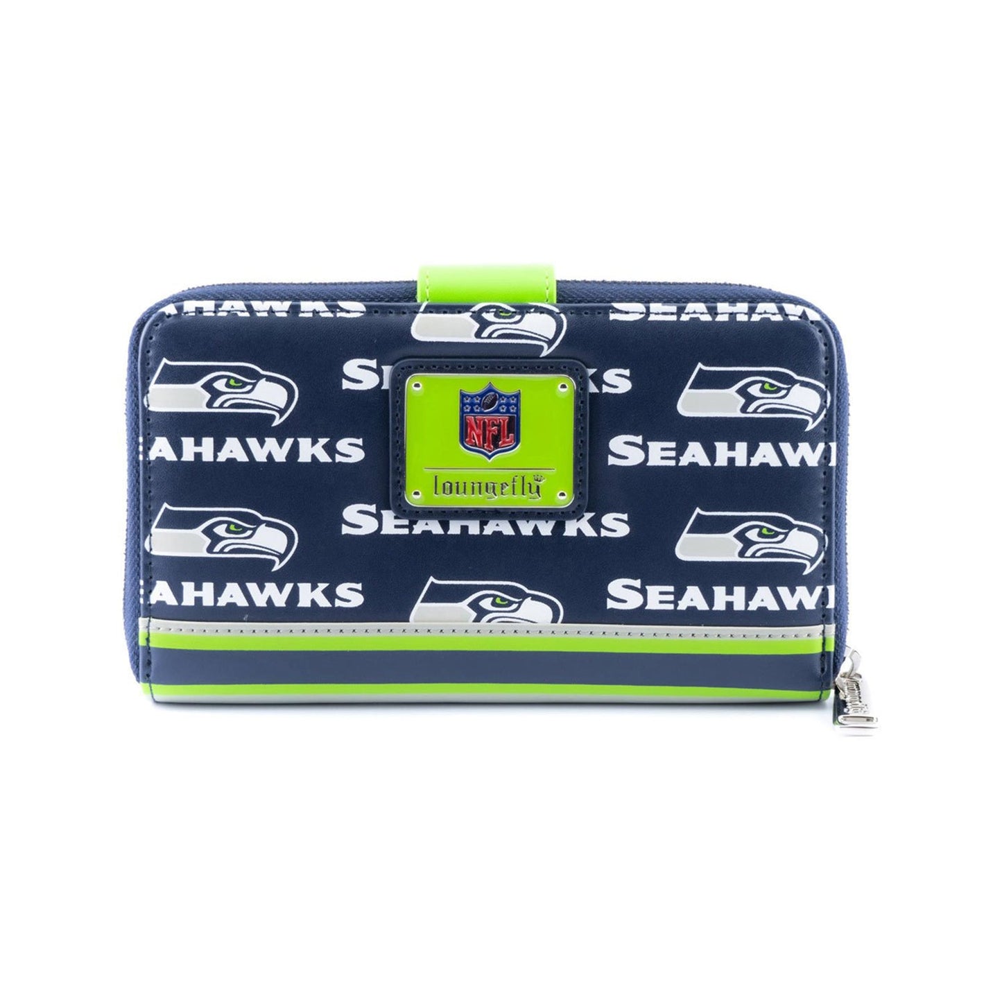 Loungefly NFL Seattle Seahawks Logo All Over Print Bifold Wallet