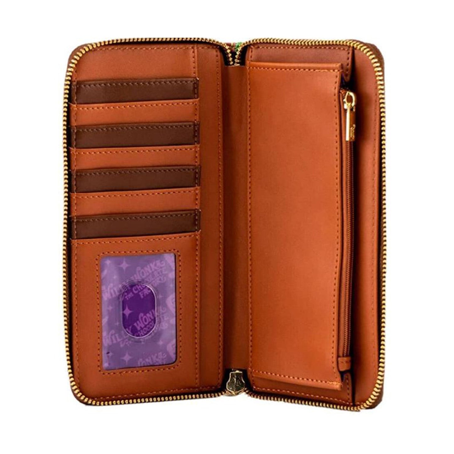 Loungefly Charlie And The Chocolate Factory 50th Anniversary Zip Around Wallet