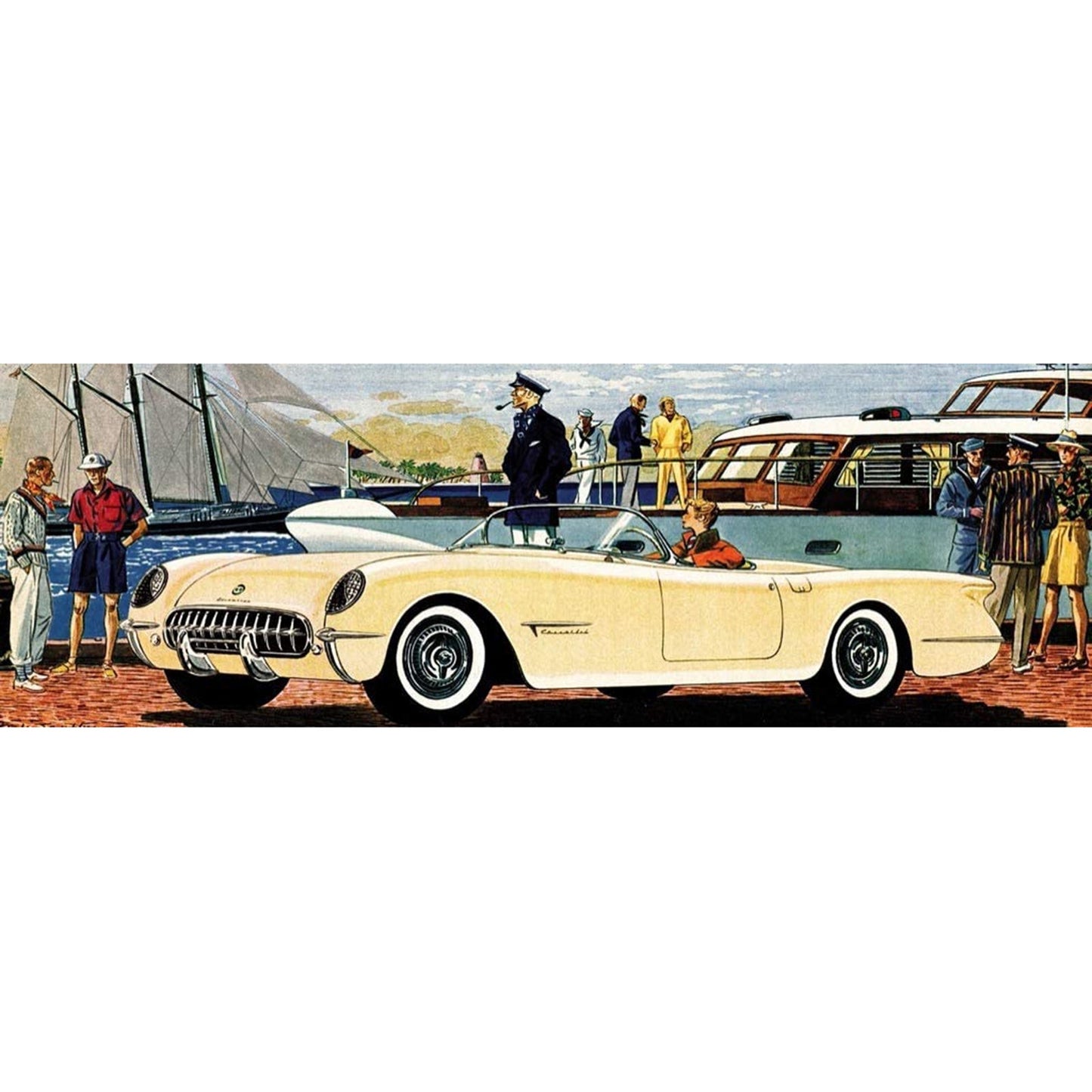 America's Sports Car 1953 Chevrolet Corvette Convertible 750 Piece Puzzle