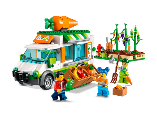 LEGO® City Farmers Market Van Building Set 60345