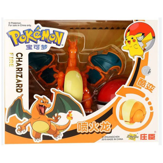 Pokemon Charizard Normal With Pokeball Action Figure Set