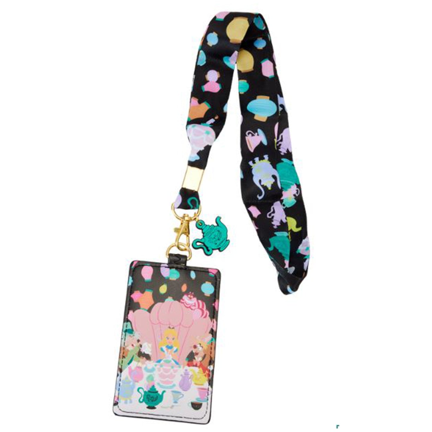 Loungefly Disney Alice In Wonderland Unbirthday Lanyard With Cardholder