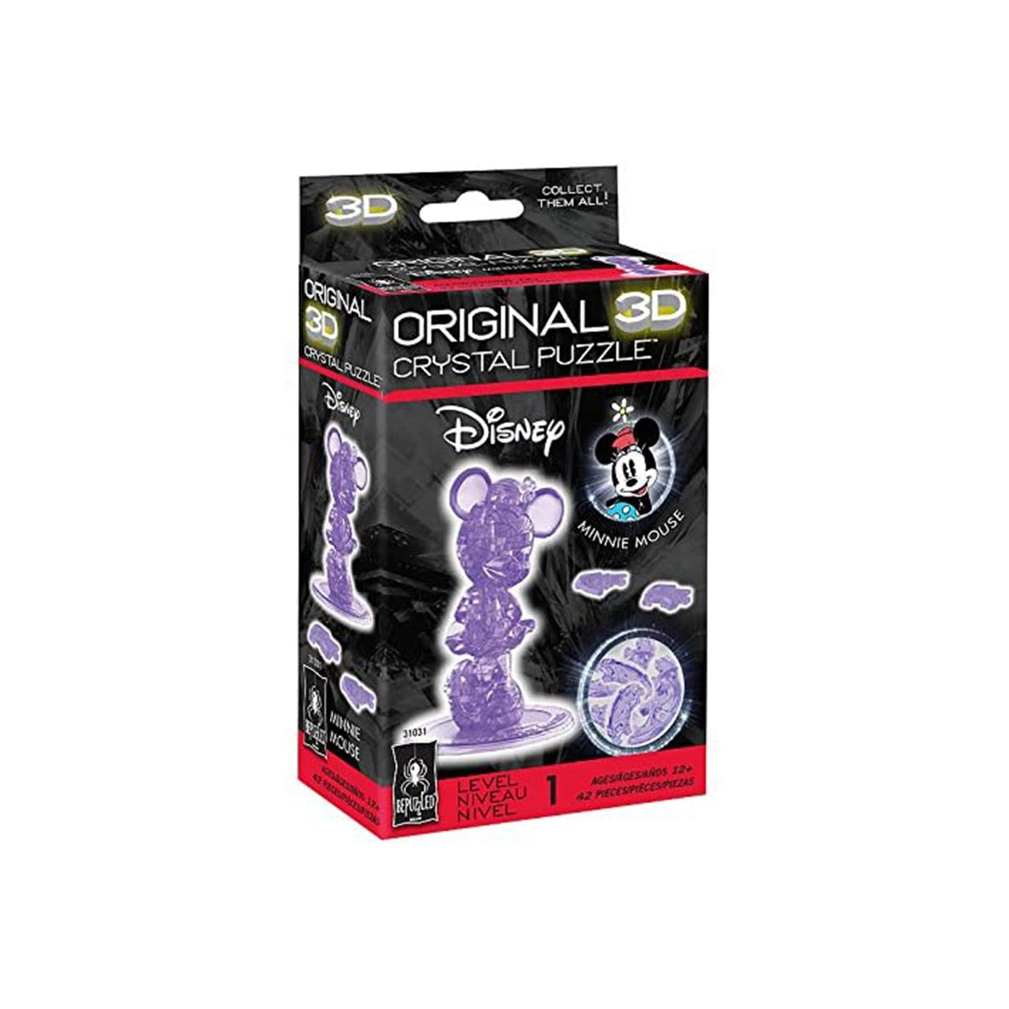 Bepuzzled Disney Minnie Mouse Level 1 3D Crystal Puzzle