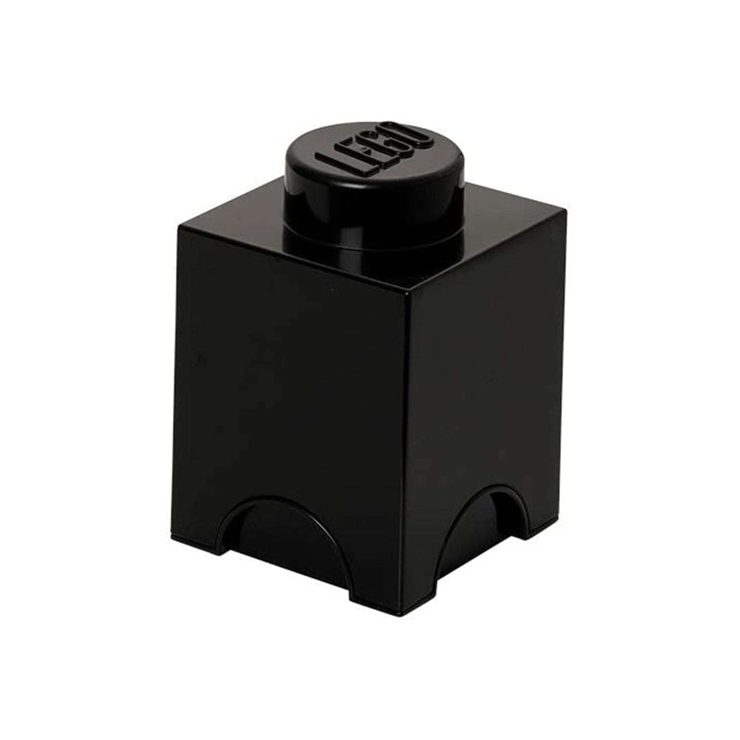 LEGO® Storage 1-Stud Brick Bright Black Storage Container