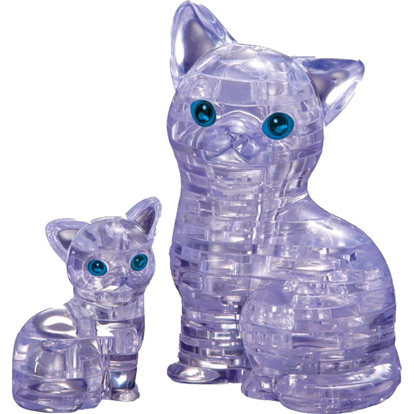 BePuzzled Purple Cat And Kitten Level 2 3D Puzzle