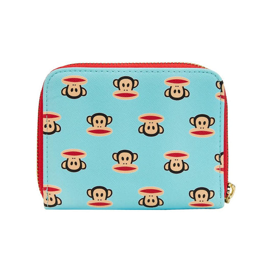 Loungefly Paul Frank Julius Head All Over Print Zip Around Wallet