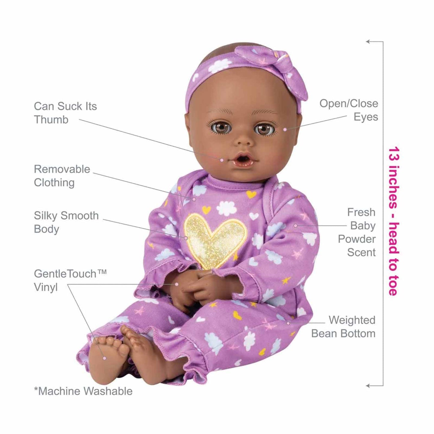 Adora Play Time Babies Purple Dreams Baby Doll