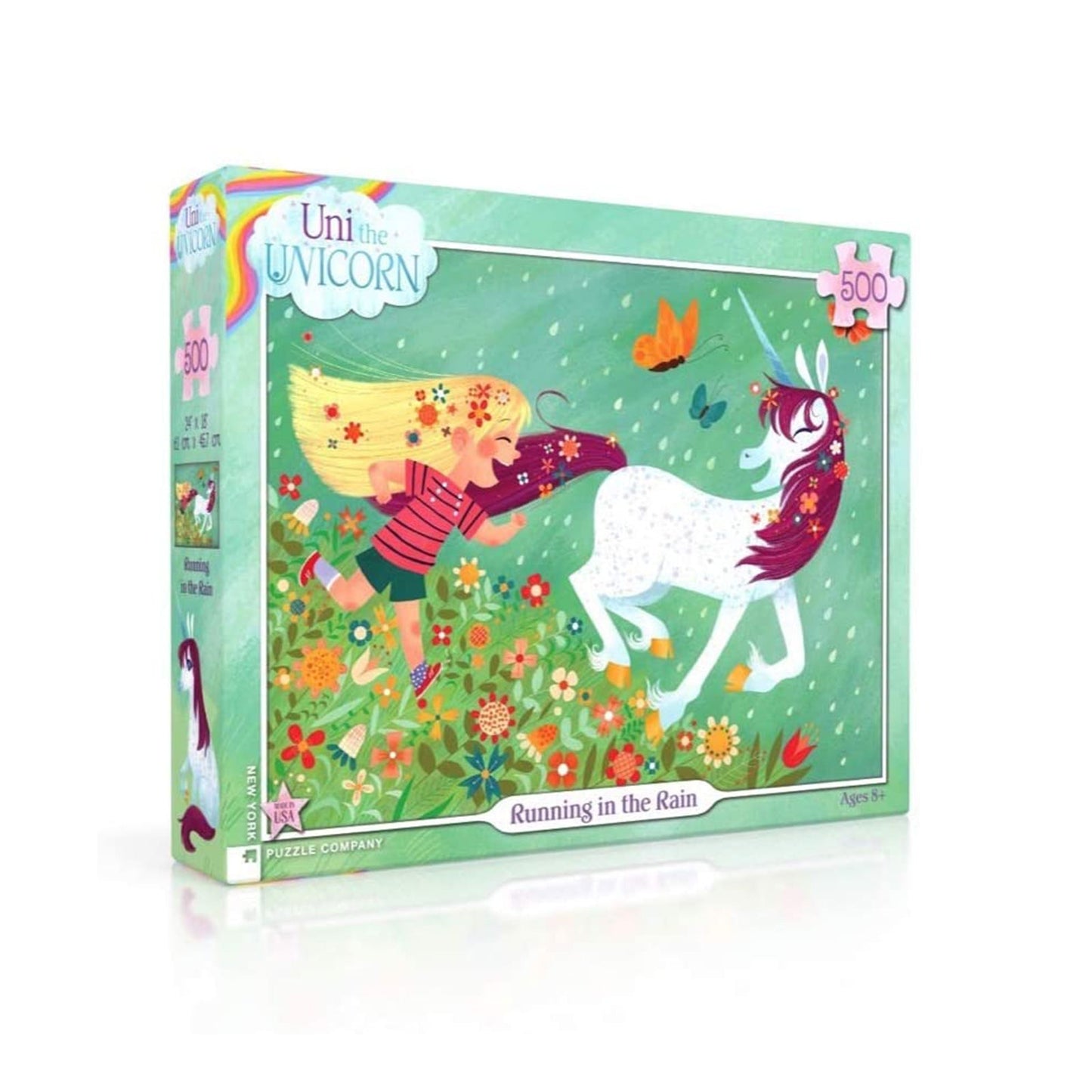 Uni The Unicorn Running In The Rain 500 Piece Puzzle