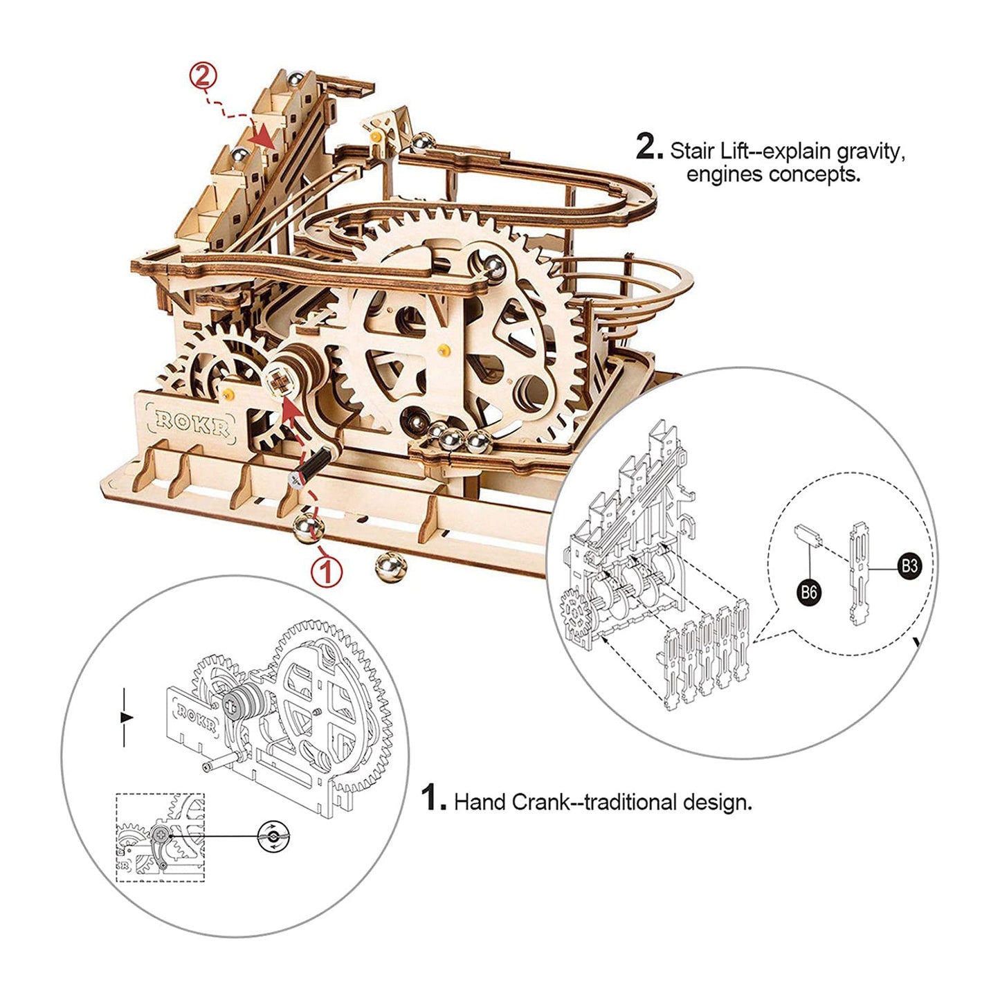 Robotime Marble Parkour Marble Run Building Set
