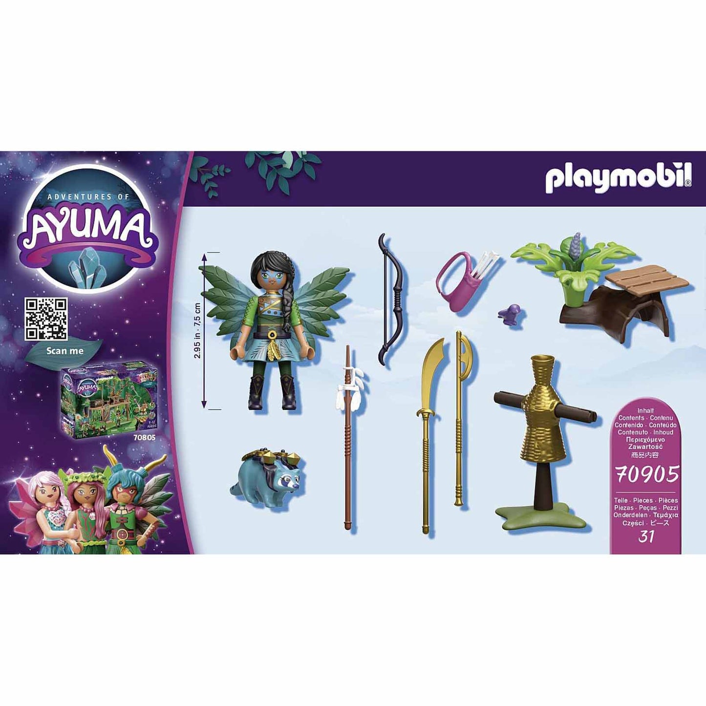 Playmobil Ayuma Knight Fairy With Raccoon Building Set 70905