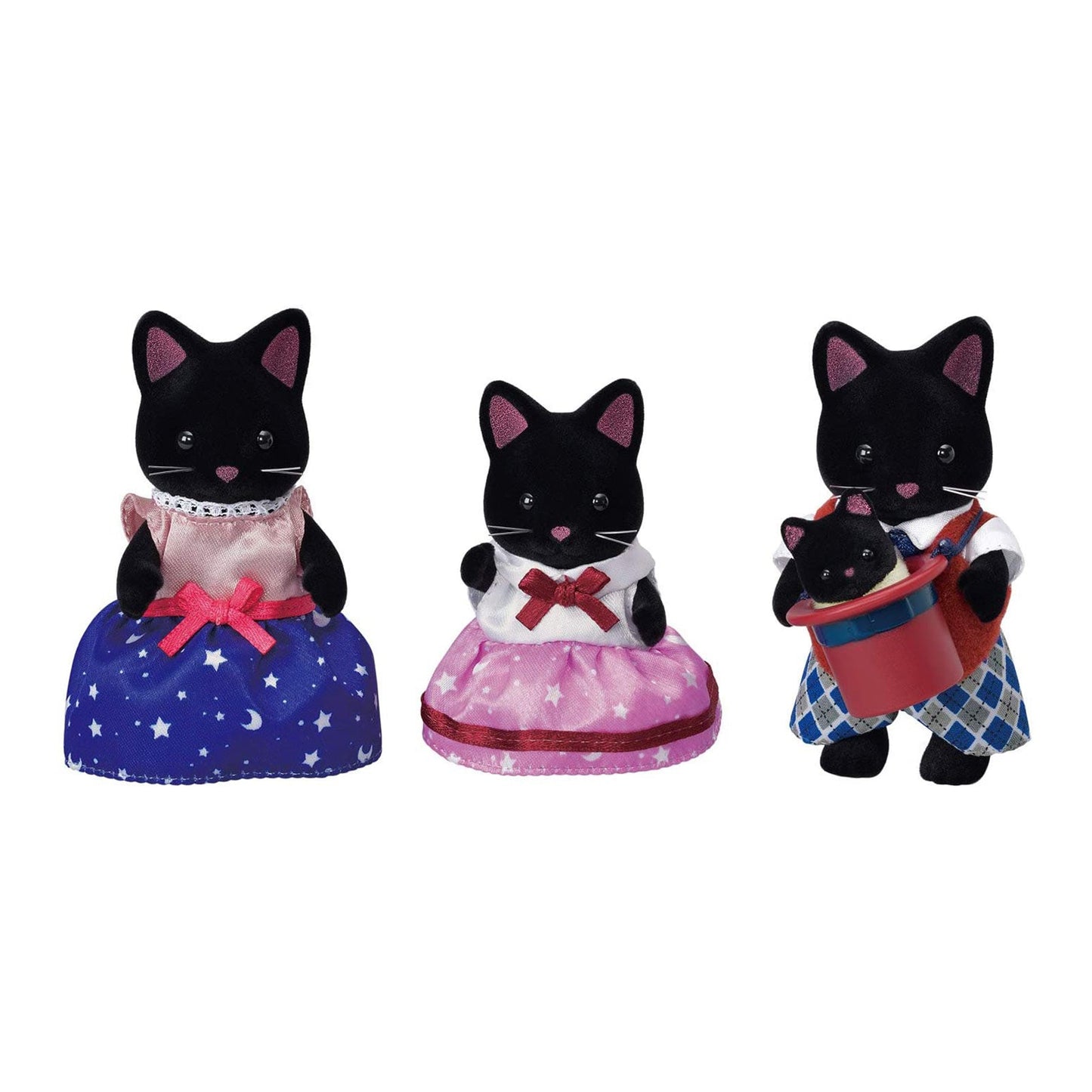 Calico Critters Midnight Cat Family Figure Set