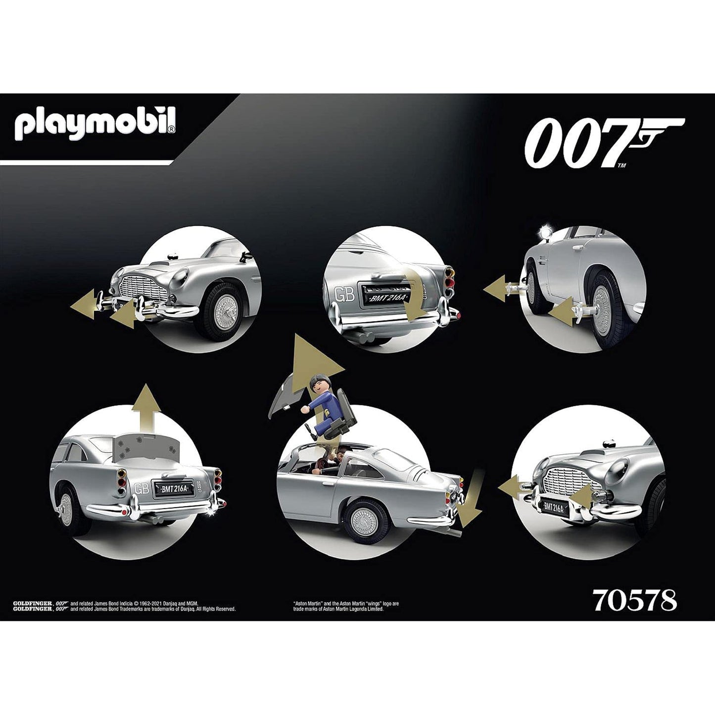 Playmobil James Bond Aston Martin DB5- Goldfinger Edition 70578