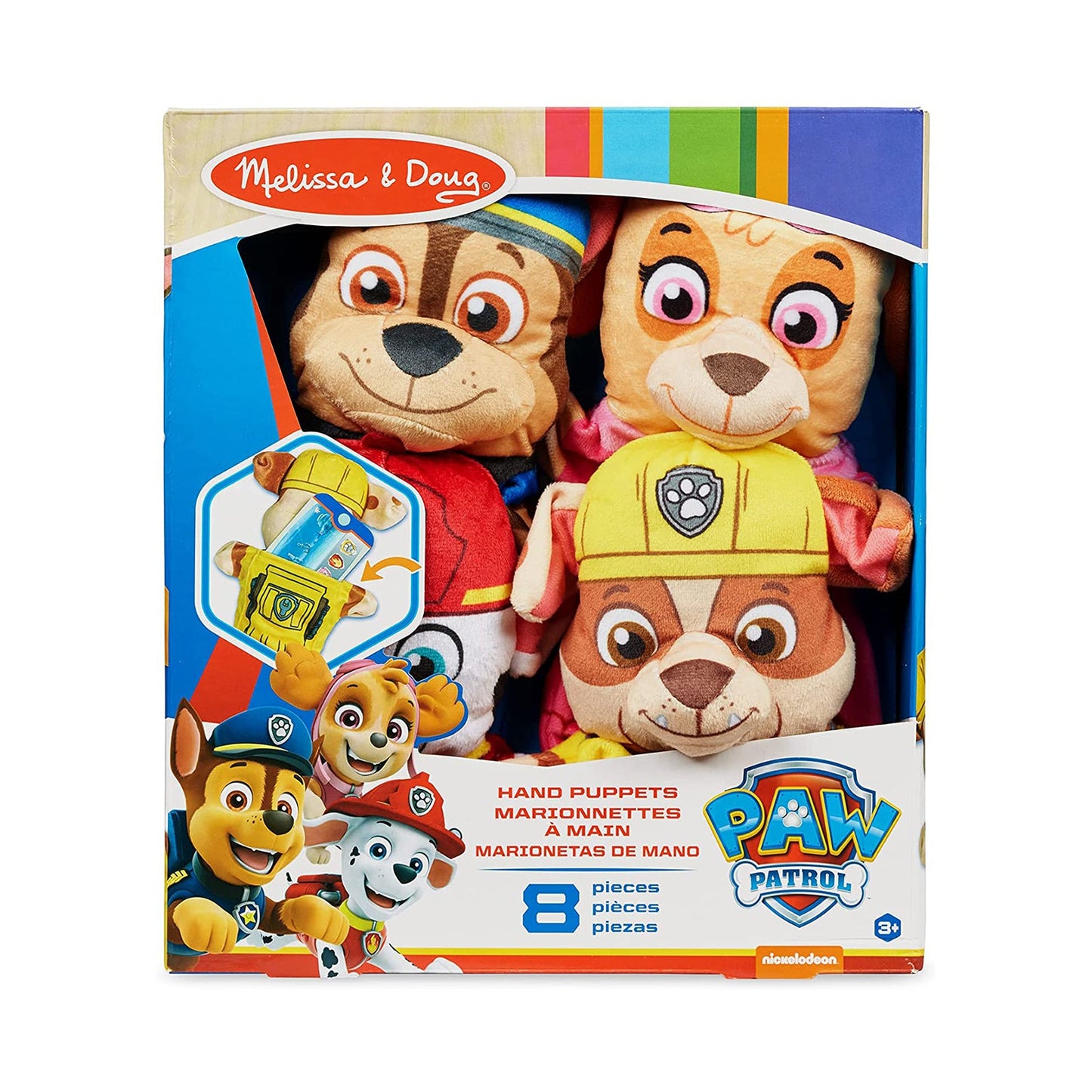 Melissa And Doug Paw Patrol Plush Hand Puppets Set