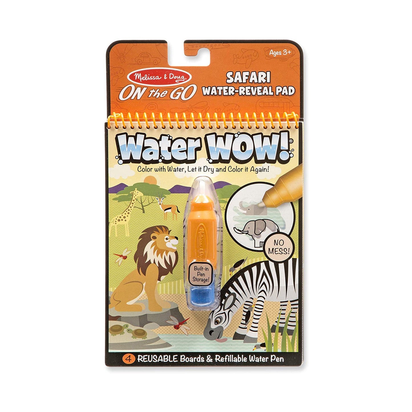 Melissa And Doug On The Go Water Wow Safari Reusable Activity Pad