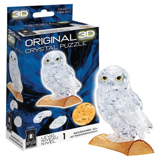 BePuzzled White Owl Level 1 3D Puzzle