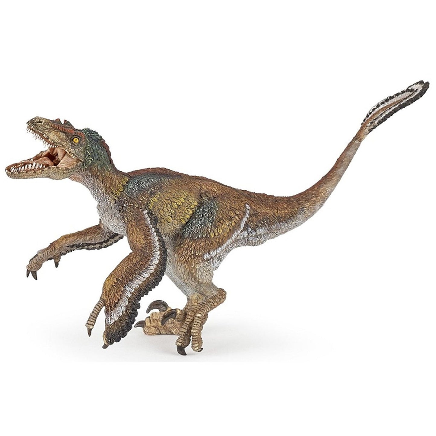 Papo Feathered Velociraptor Dinosaur Figure 55055