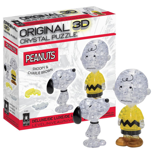 BePuzzled Peanuts Snoopy And Charlie Brown Deluxe Level 1 3D Puzzle