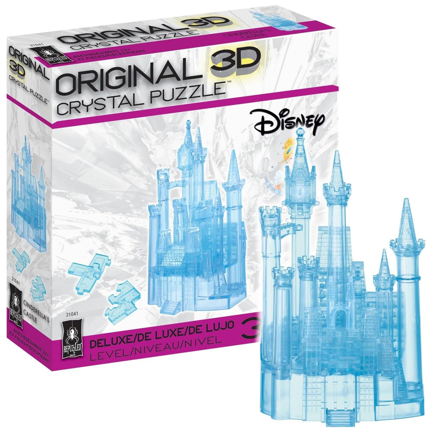 BePuzzled Disney Cinderella's Castle Deluxe Level 3 3D Puzzle