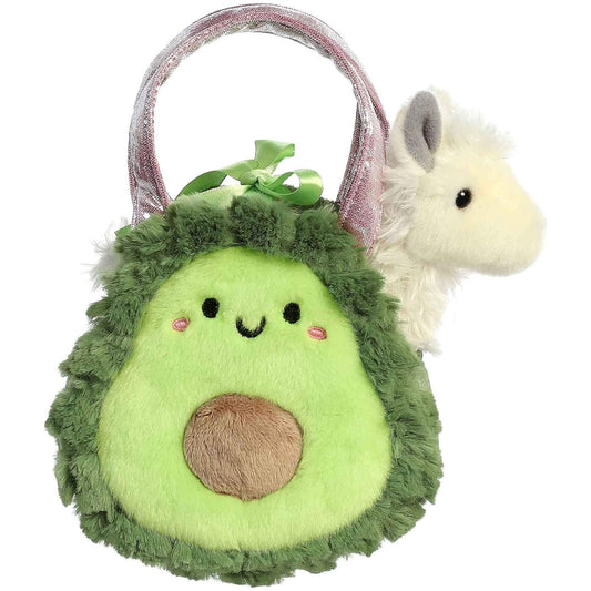 Aurora Fancy Pals Foodie Avocado 5.5 Inch Plush Bag Set