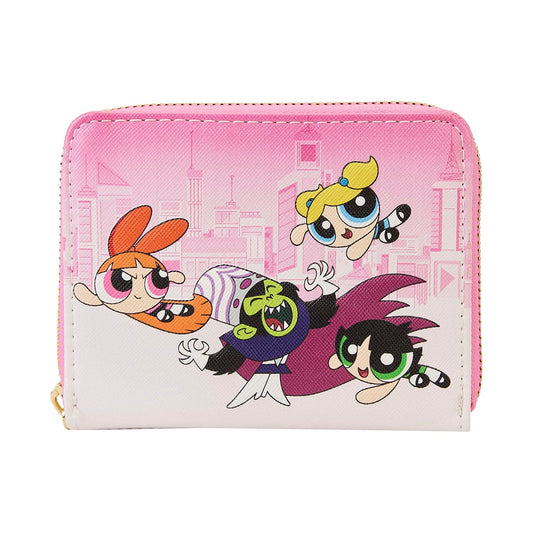 Loungefly Cartoon Network Power Puff Girls VS Mojo Jojo Zip Around Wallet