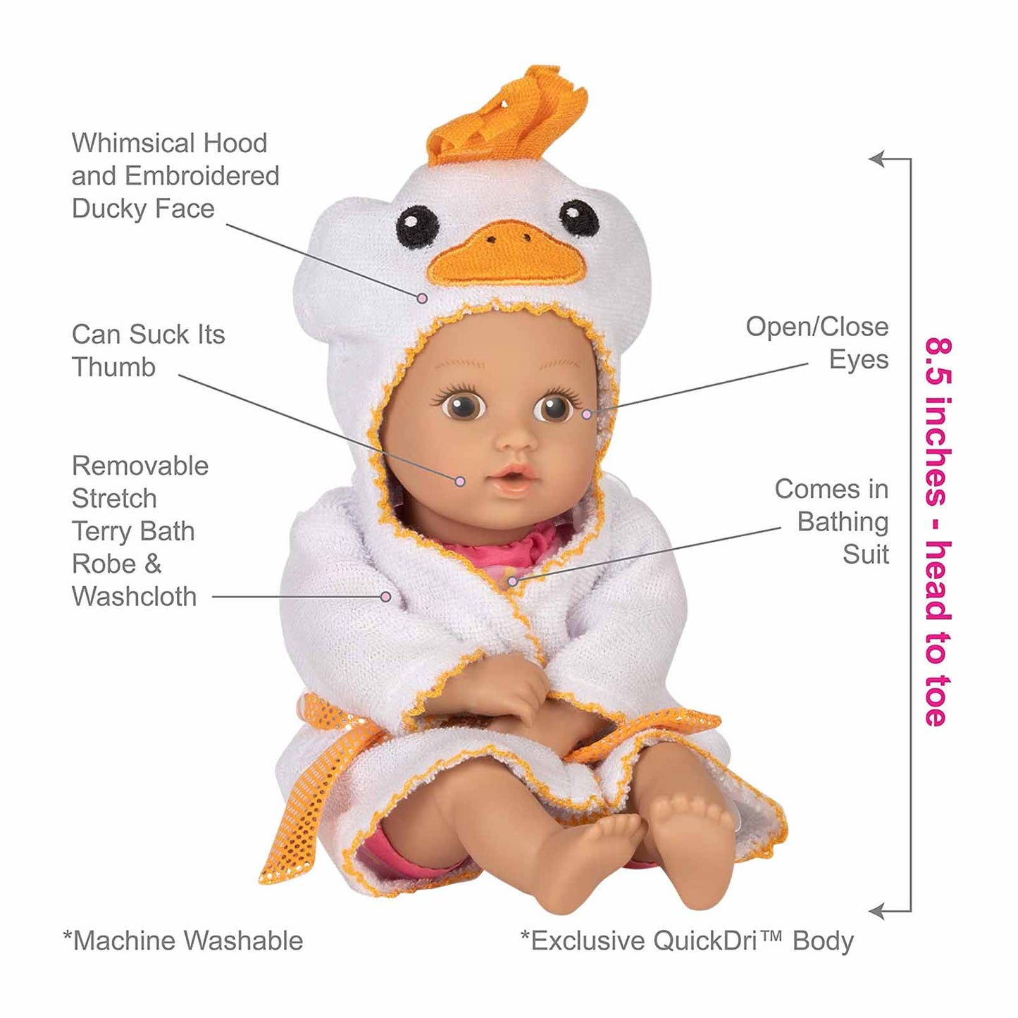 Adora Bath Time Baby Tots Ducky Play Doll