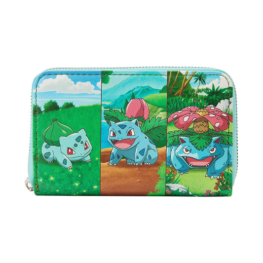 Loungefly Pokemon Bulbasaur Evolution Zip Around Wallet