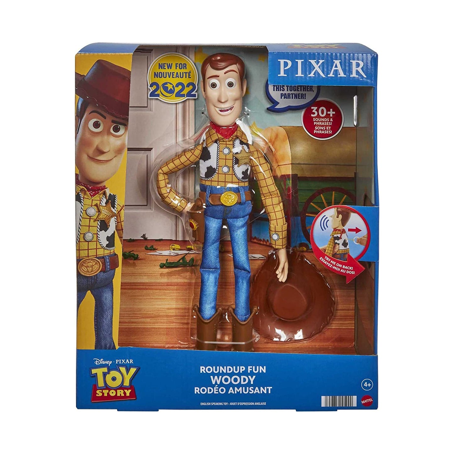 Mattel Pixar Toy Story Roundup Fun Woody 12 Inch Figure