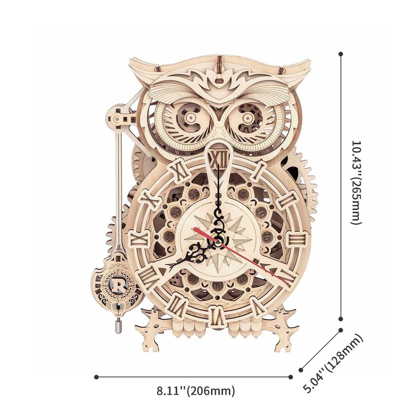 Robotime ROKR Owl Clock Building Set