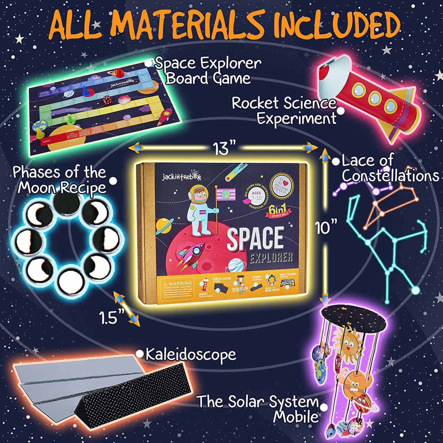 Jack In The Box 6 In 1 Space Explorer Craft Box