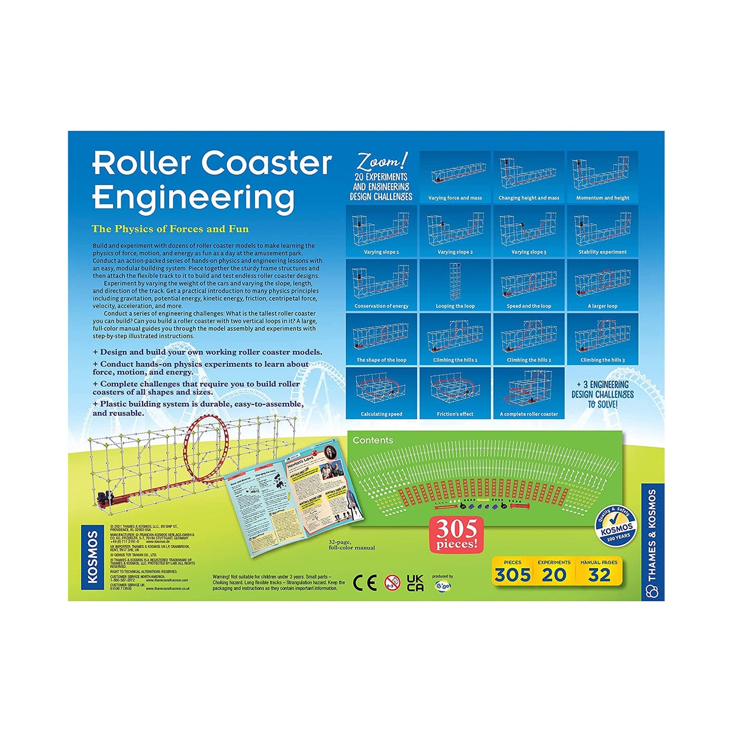 Thames And Kosmos Roller Coaster Engineering STEM Kit