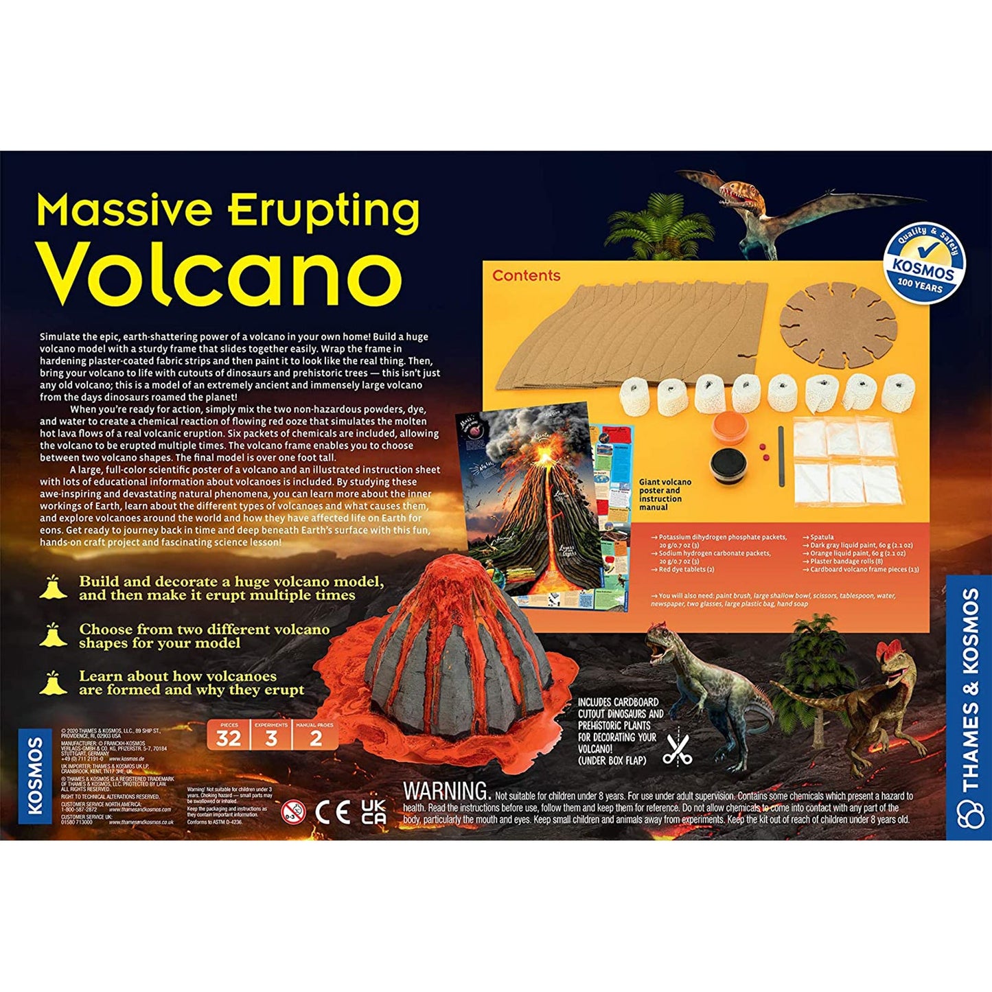 Thames And Kosmos STEM Massive Erupting Volcano Kit