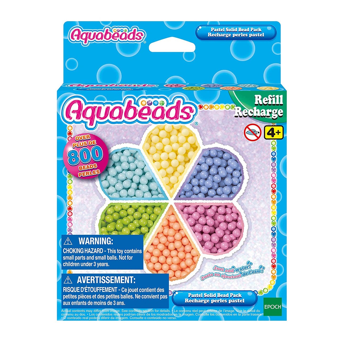 Aquabeads Pastel Solid Bead Refill Set