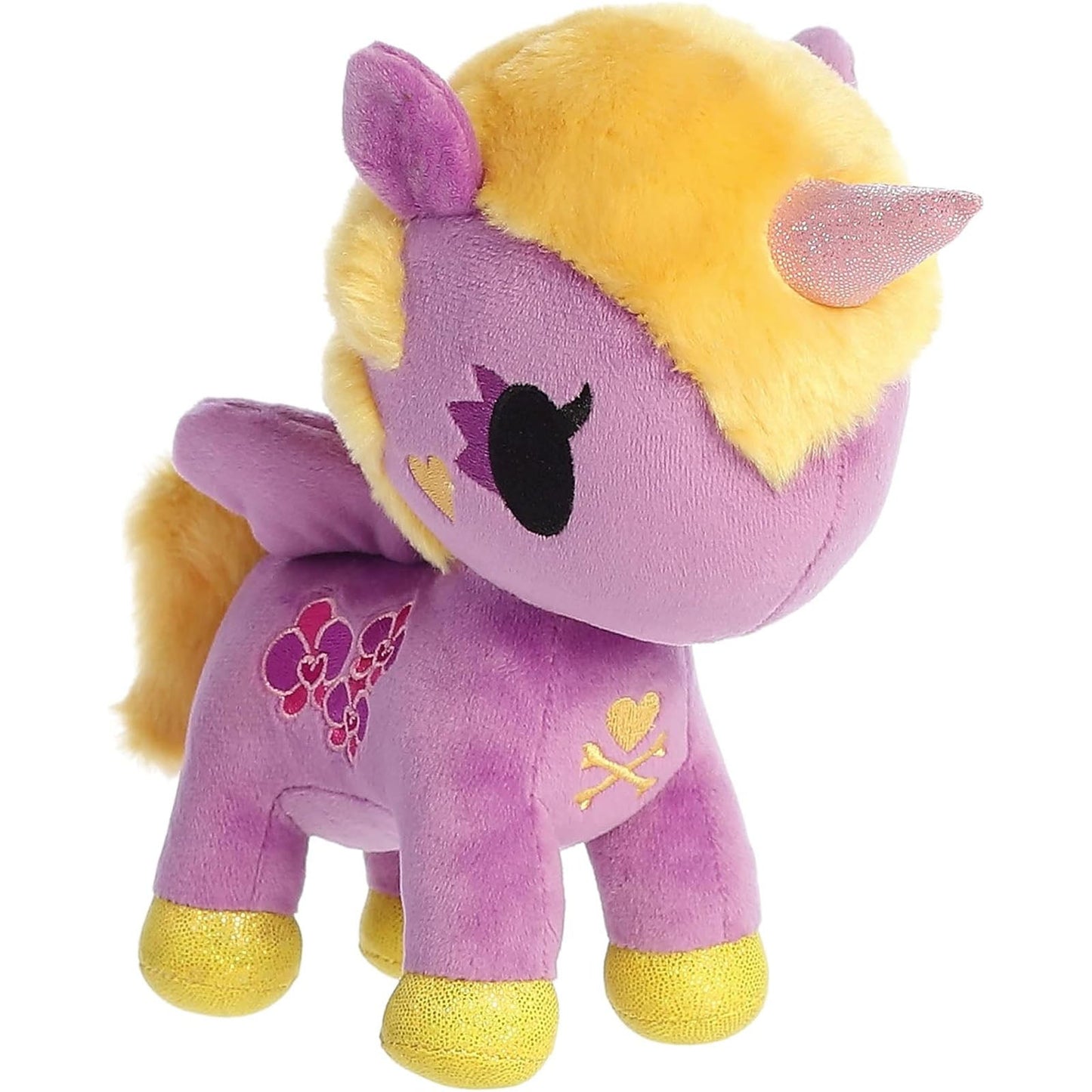 Aurora Flower Power Orchid Unicorn 7.5 Inch Plush Figure