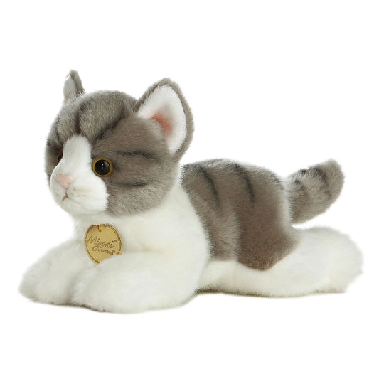 Aurora Miyoni Grey Tabby Cat 8 Inch Plush Figure
