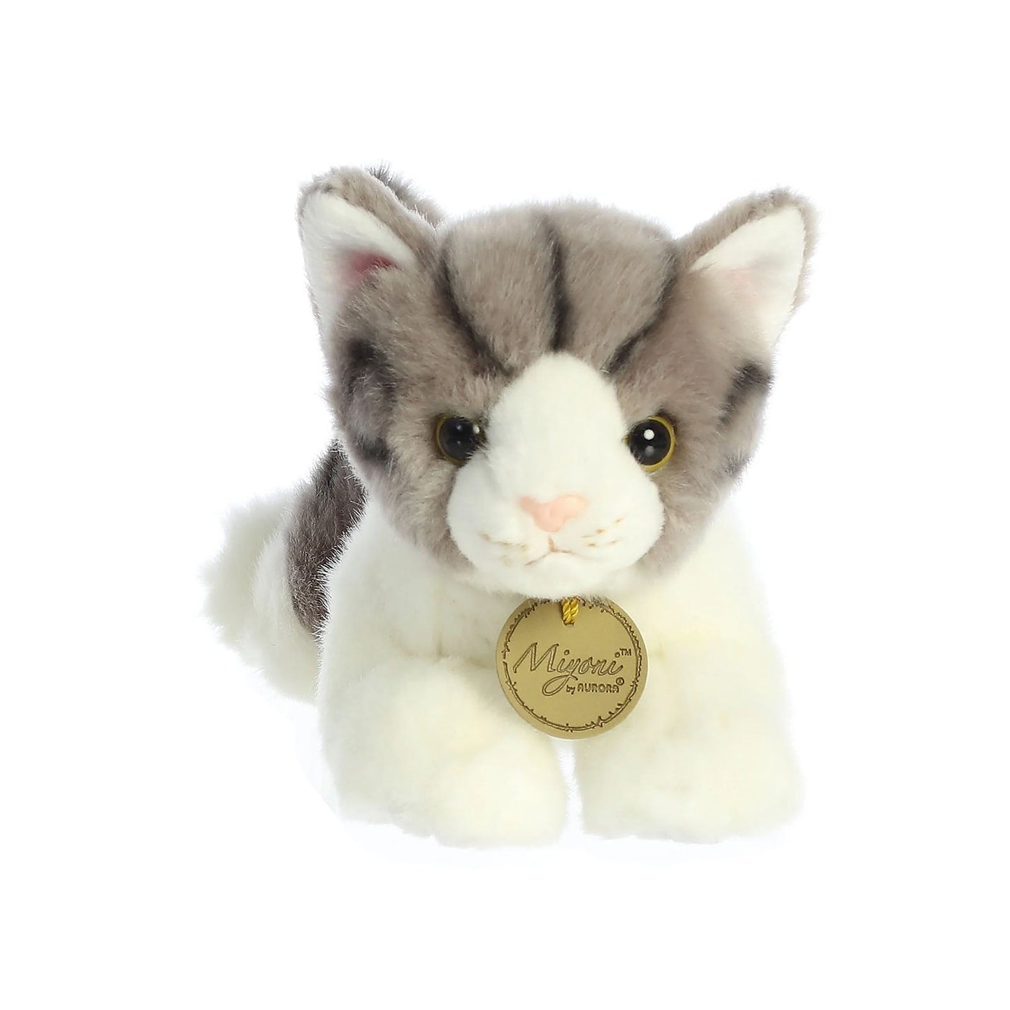 Aurora Miyoni Grey Tabby Cat 8 Inch Plush Figure